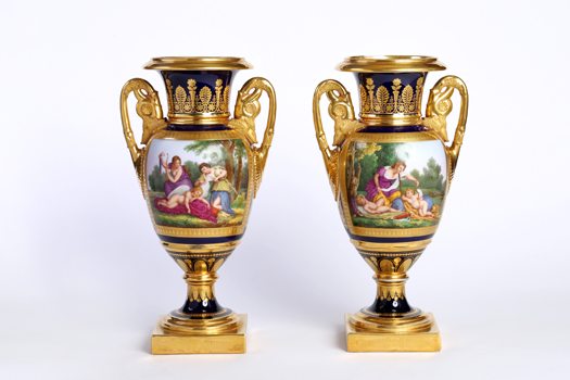 Pair of Porcelain Vases - Friends of the Governor's Mansion
